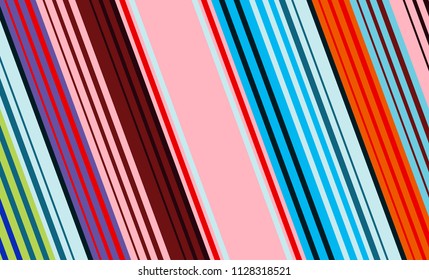 Mexican Colorful Sarape, Pattern
