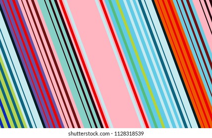 Mexican Colorful Sarape, Pattern