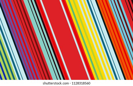 Mexican Colorful Sarape, Pattern
