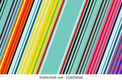 Mexican Colorful Sarape, Pattern