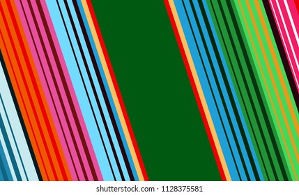 Mexican Colorful Sarape, Pattern