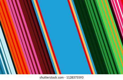 Mexican Colorful Sarape, Pattern