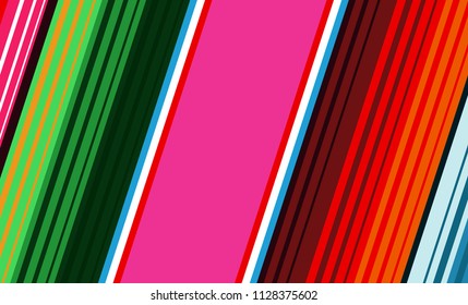 Mexican Colorful Sarape, Pattern