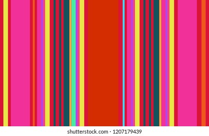 Mexican Colorful Sarape, Pattern