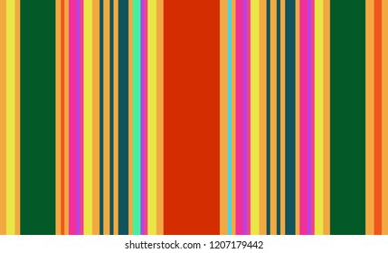 Mexican Colorful Sarape, Pattern