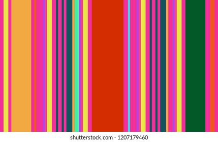 Mexican Colorful Sarape, Pattern