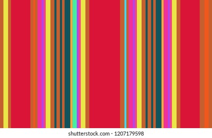 Mexican Colorful Sarape, Pattern