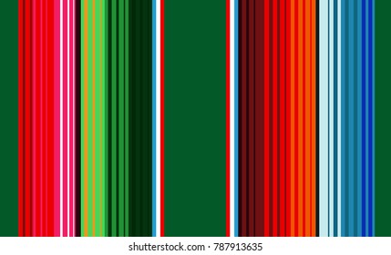 Mexican Colorful Sarape, Pattern