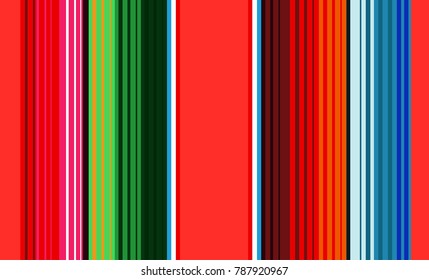 Mexican Colorful Sarape, Pattern