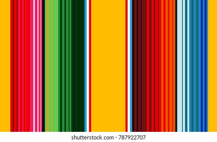 Mexican Colorful Sarape, Pattern