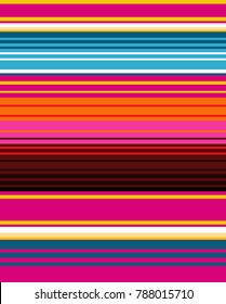 Mexican Colorful Sarape, Pattern