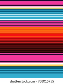 Mexican Colorful Sarape, Pattern