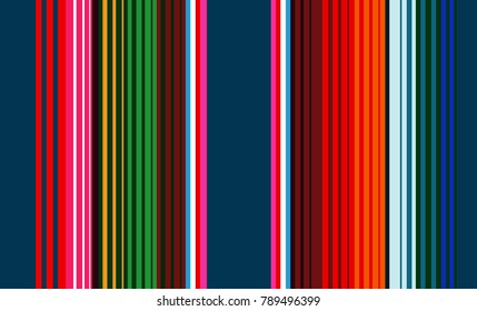 Mexican Colorful Sarape, Pattern