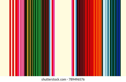 Mexican Colorful Sarape, Pattern