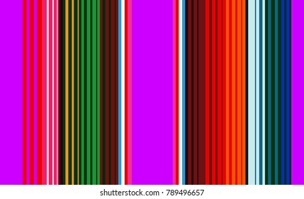 Mexican Colorful Sarape, Pattern