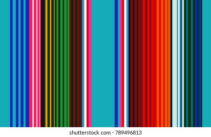 Mexican Colorful Sarape, Pattern