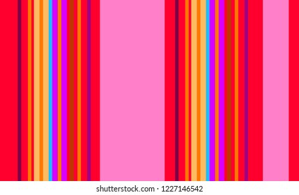 Mexican Colorful Sarape, Pattern, Multicolor Striped Background 