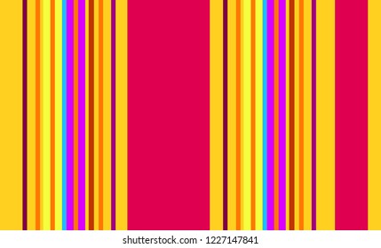 Mexican Colorful Sarape Pattern, Multicolor Striped Background