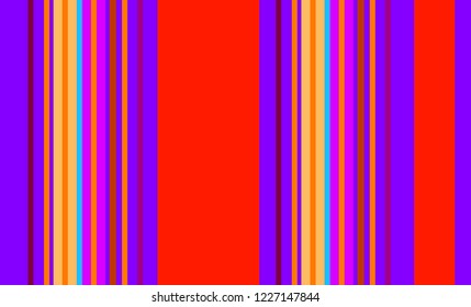 Mexican Colorful Sarape Pattern, Multicolor Striped Background