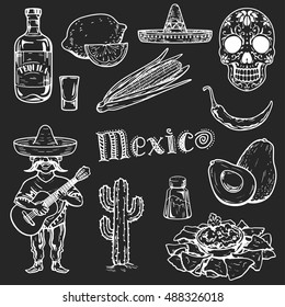 Mexican cuisine and culture Vector images