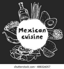 Mexican cuisine and culture Vector images