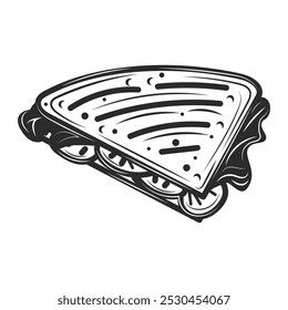 Mexican Cuisine Illustration - Quesadilla