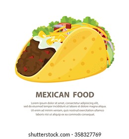 mexican cuisine with taco
