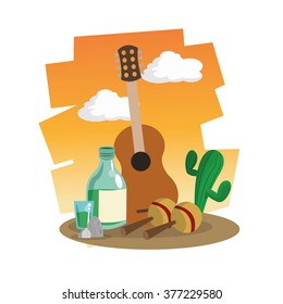 Mexican culture design 