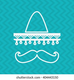 mexican culture icon design 