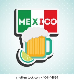 mexican culture icon design 
