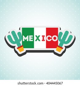 mexican culture icon design 