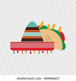 mexican culture icon design 