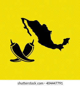 mexican culture icon design 