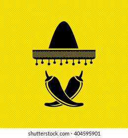 mexican culture icon design 