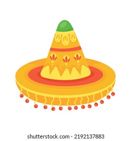 mexican culture mariachi hat icon