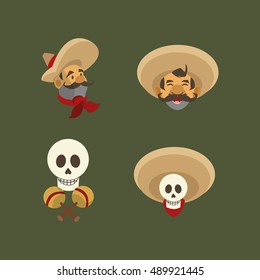 mexican culture related icons image 