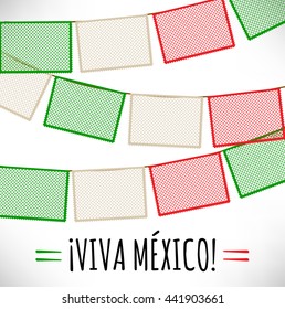 Mexican Cut Out Paper Chain Composition