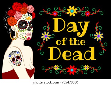 Mexican Day of the Dead (Dia de los Muertos) and Calavera Catrina