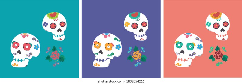 Mexican Day of the Dead Festival
Rose and skull of death