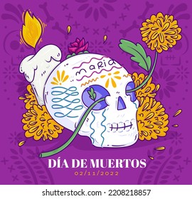 mexican day of the dead illustration