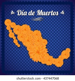 Mexican Day Of The Dead Map