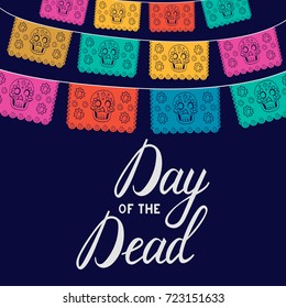 Mexican Day of the Death poster template