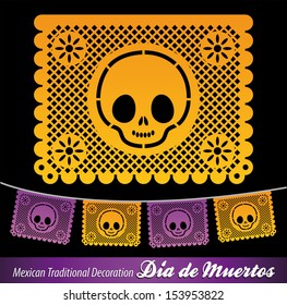 Mexican Day of the death vector decoration 