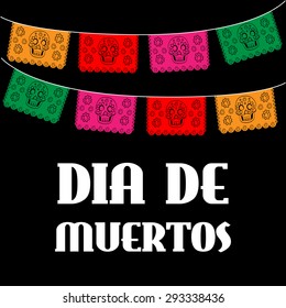 Mexican Day of the death vector decoration