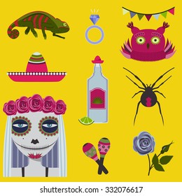 mexican dead bride chameleon tequila  black Widow