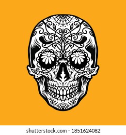 Mexican Dia De Los Muertos Tattoo Golf Element for your work Logo merchandise clothing line, stickers and poster, greeting cards advertising business company or brands