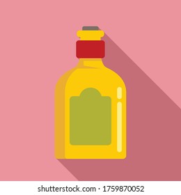 Mexican drink bottle icon. Flat illustration of mexican drink bottle vector icon for web design