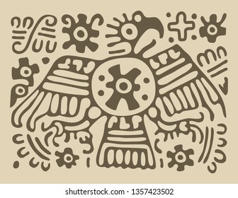 Mexican Tolteca´s eagle simple design