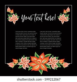 Mexican Embroidery Style Composition – Copy Space