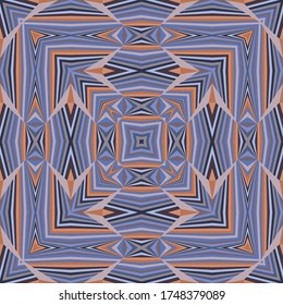 Mexican ethnic traditional ornament, geometric seamless pattern, vector texture for textile, decoration.
